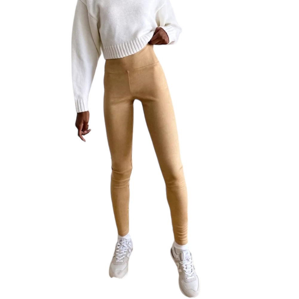 Aritzia Wilfred Free Daria Faux Suede Leggings